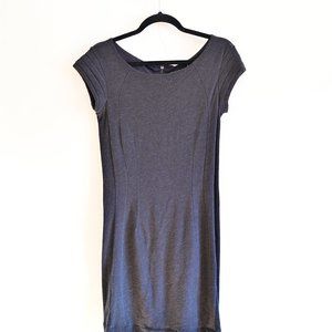 Rag & Bone Womens Charcoal Cotton Scoop Neck Cap Sleeve Sweater Dress Size S